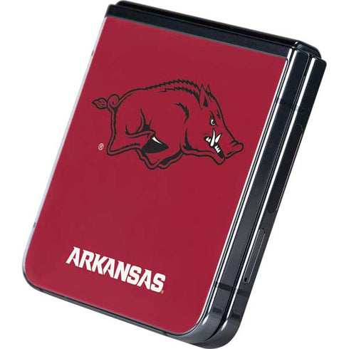 University of Arkansas-Fayetteville Razorbacks Red Logo Galaxy Z Flip5 5G Skin
